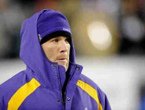 Minnesota Viking quarterback Brett Favre