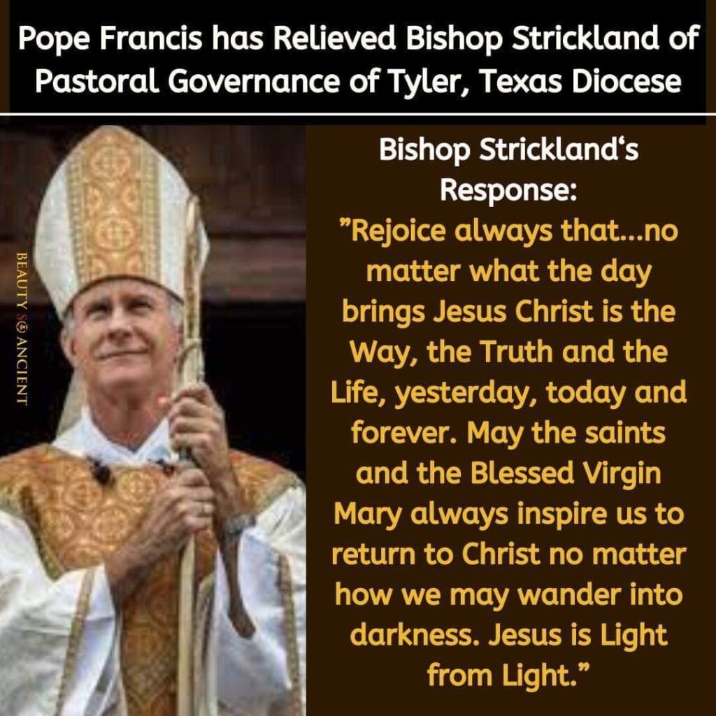 Pope Francis Removes Bishop Amid Criticisms: The Papacy is a Dictatorship 2 Pope Francis