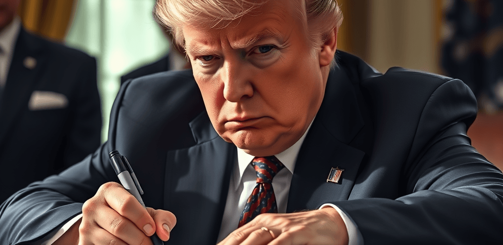 Donald trump signing executive order